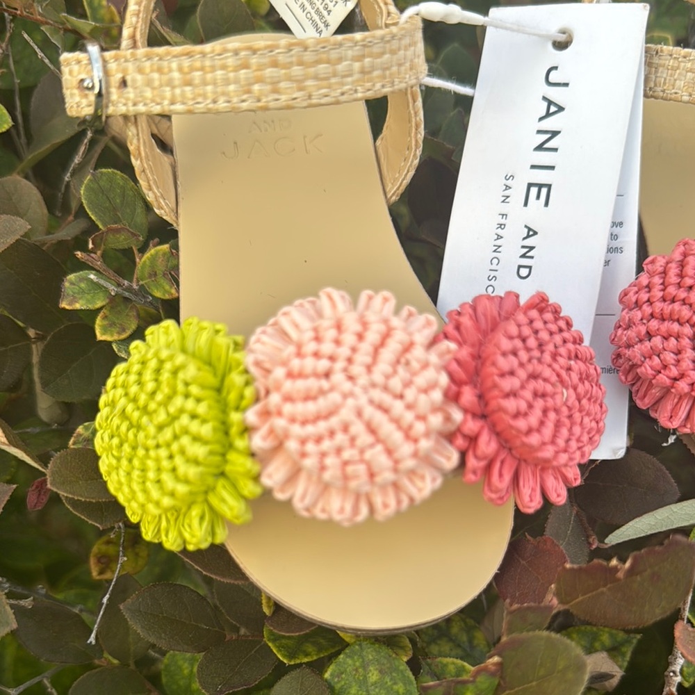 Janie and Jack Kids Raffia Sandals - Picture 4 of 8